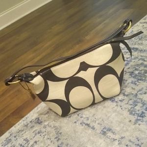 Coach Purse - Small tan & brown